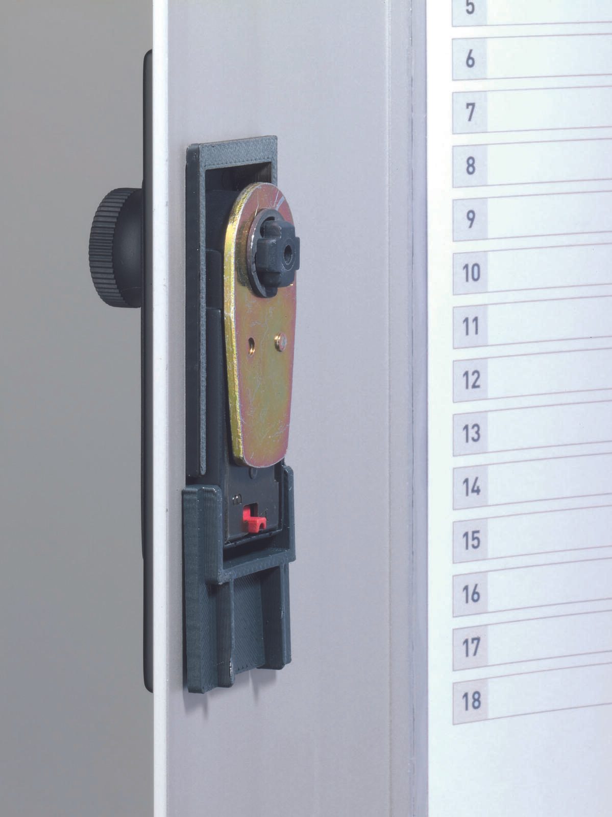 DURABLE Schlüsselkasten mit 72 Zahlenschloss alu, schwarz