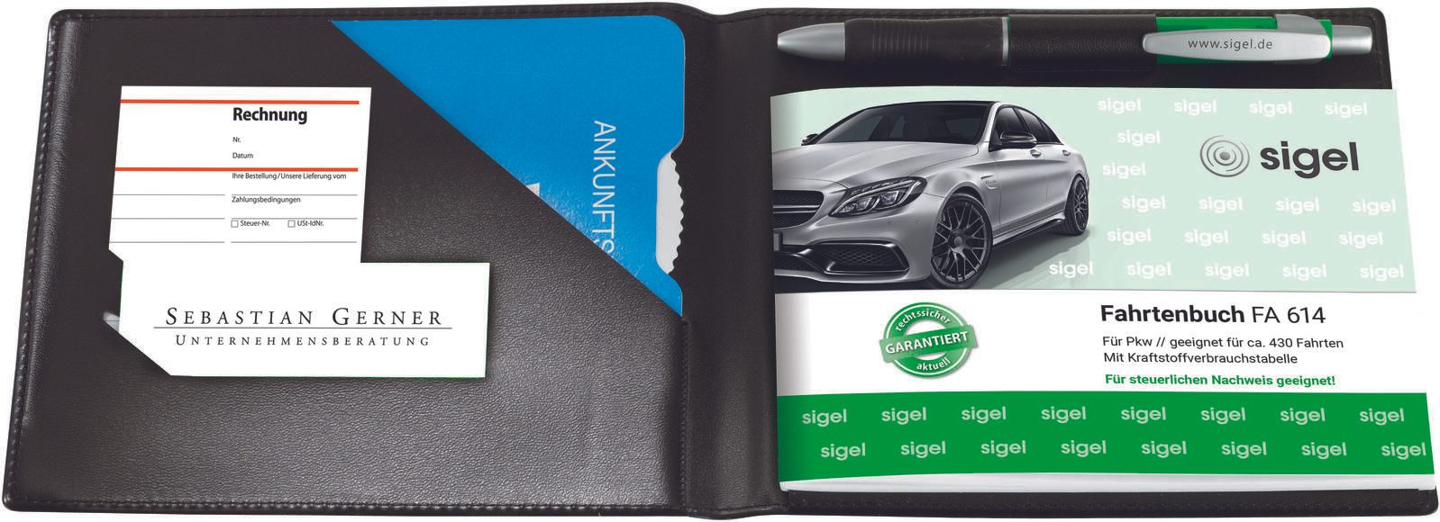 SIGEL Einband für Formularbücher für A6 schwarz