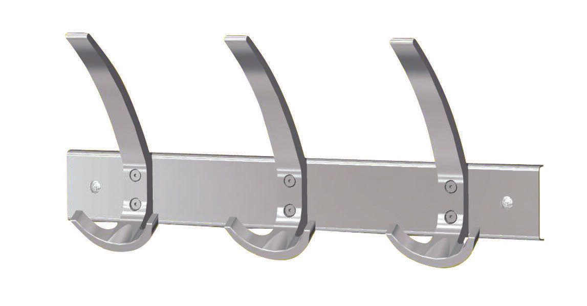 Kerkmann Wandgarderobe public alusilber 40,0 x 17,0 cm 9 Haken
