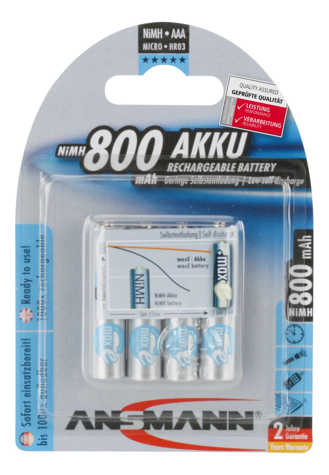 ANSMANN Akkus Micro AAA 1.2 V