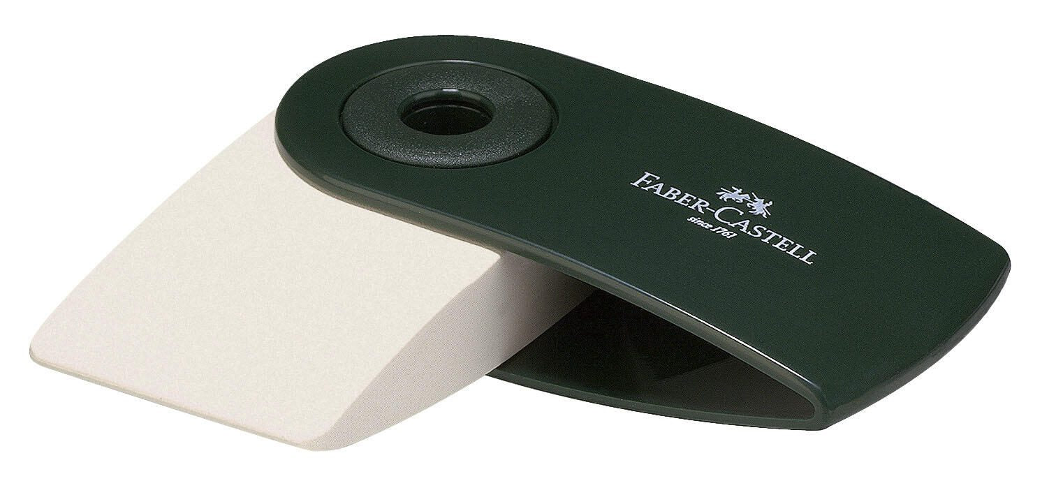 Radierer Sleeve grün Radiergummi weiß