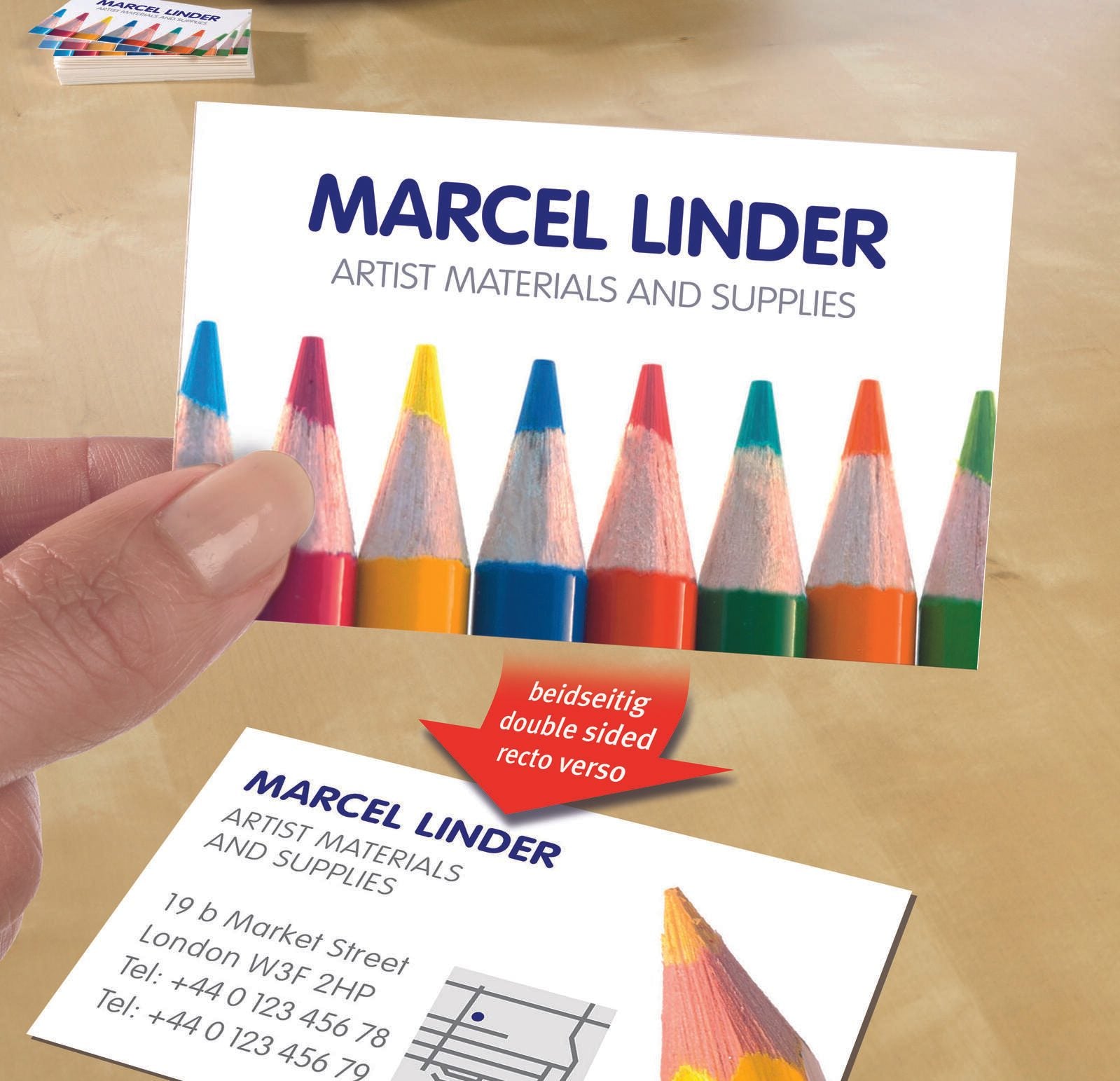 AVERY Zweckform Visitenkarten 270 g/m² satiniert ultraweiß