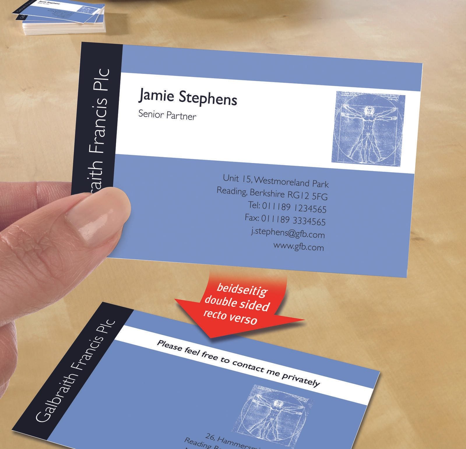 AVERY Zweckform Visitenkarten 260 g/m² matt weiß