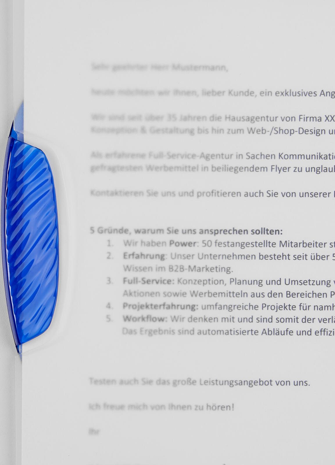 DURABLE Klemmhefter Swingclip DIN A4 blau