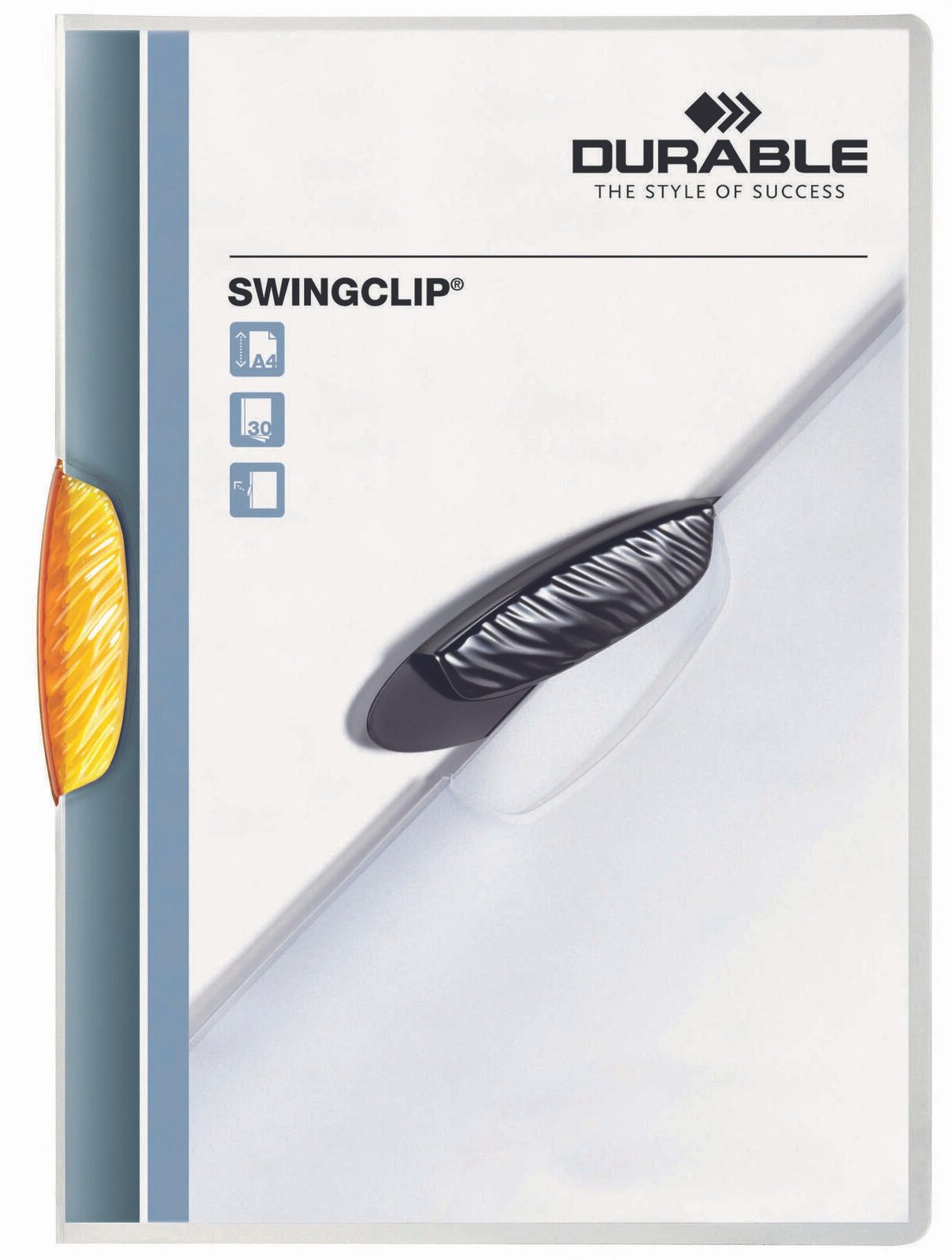 DURABLE Klemmhefter Swingclip DIN A4 orange