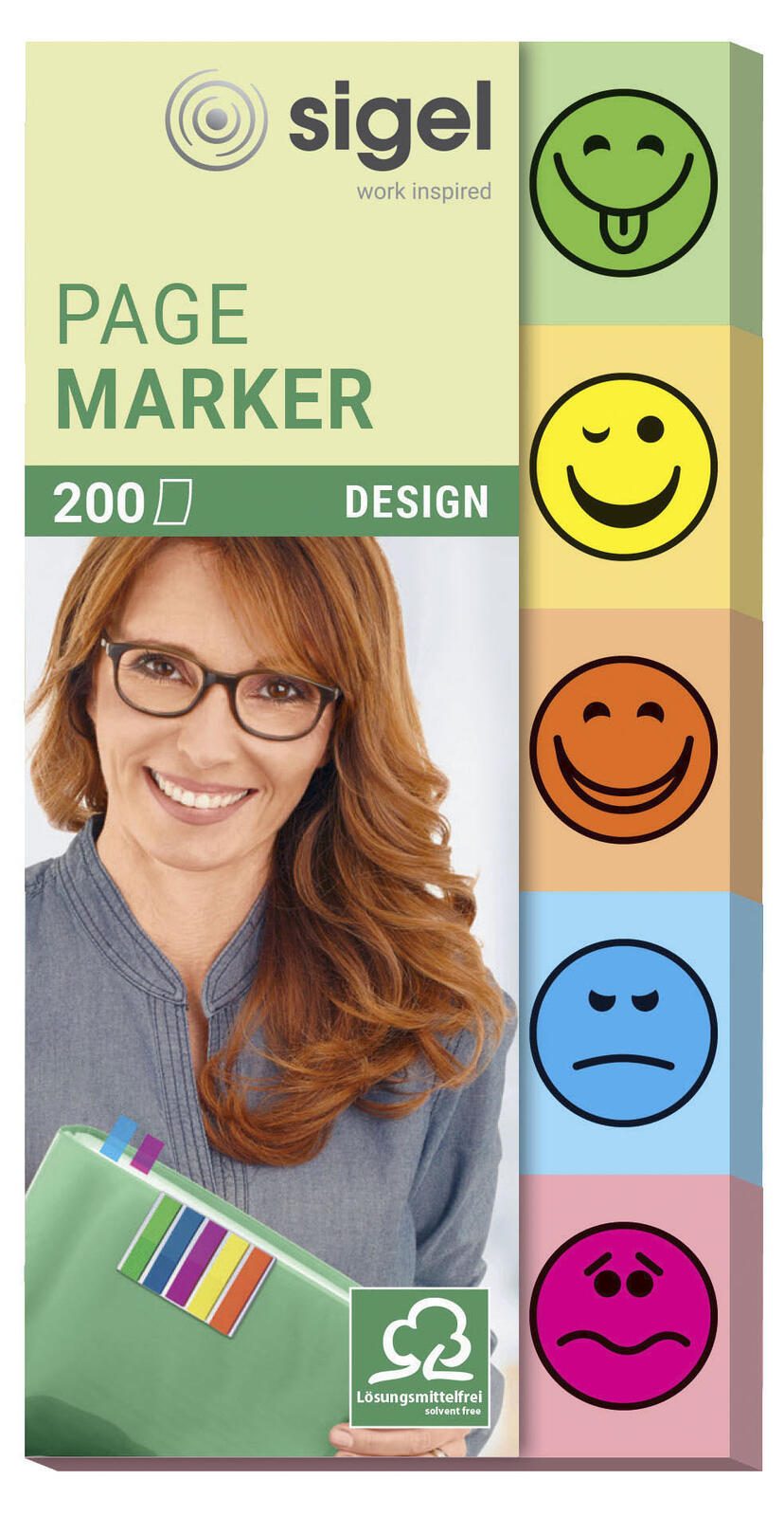 SIGEL Smiley Haftmarker 2,0 x 5,0 cm