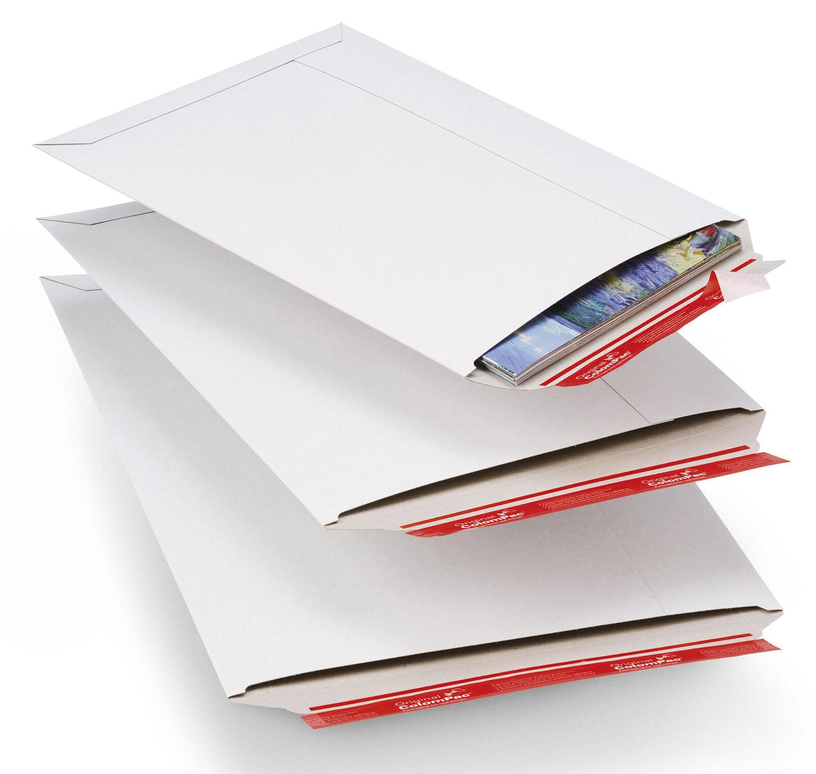 ColomPac® Kartonversandtaschen für DIN B5+ weiß