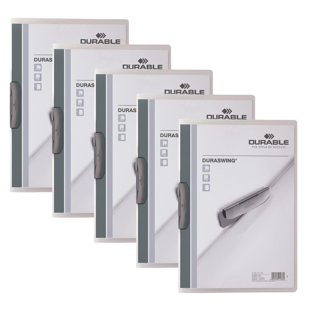 DURABLE Klemmhefter Duraswing DIN A4 graphit
