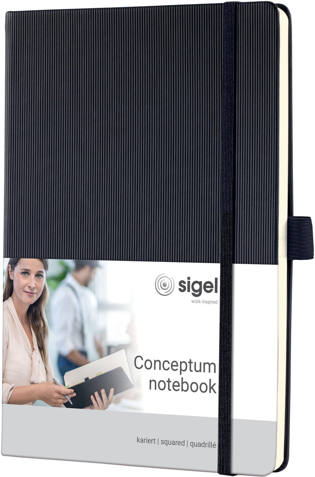 SIGEL Conceptum® Notizbuch ca. DIN A5 kariert, 194 Seiten