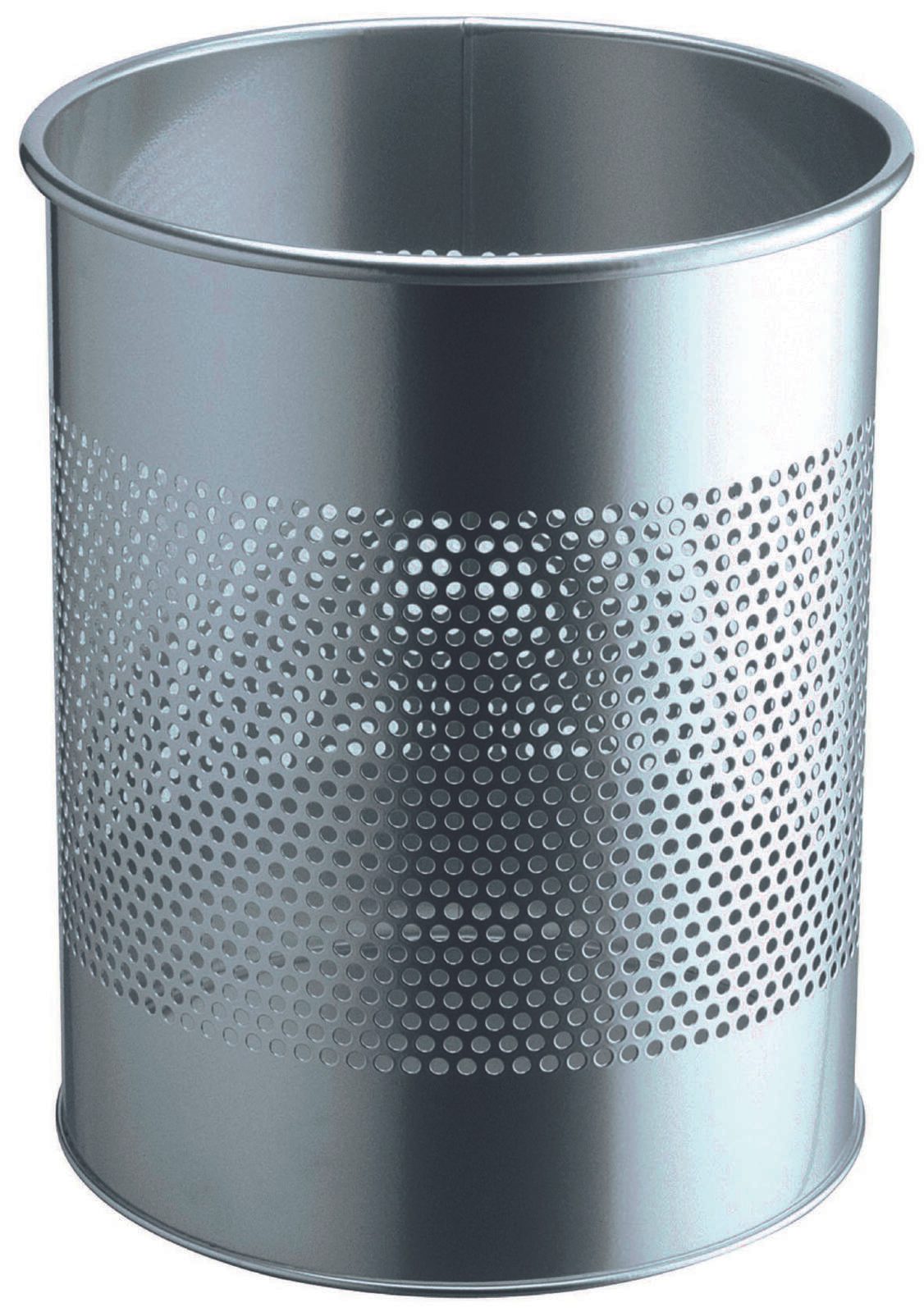 DURABLE Papierkorb 15,0 l silbermetallic