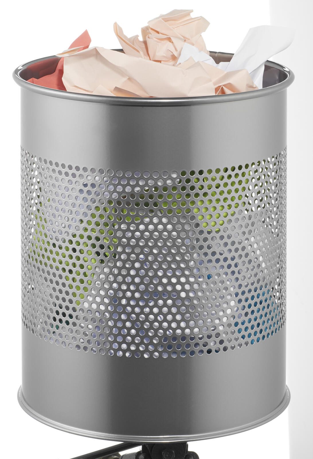 DURABLE Papierkorb 15,0 l silbermetallic