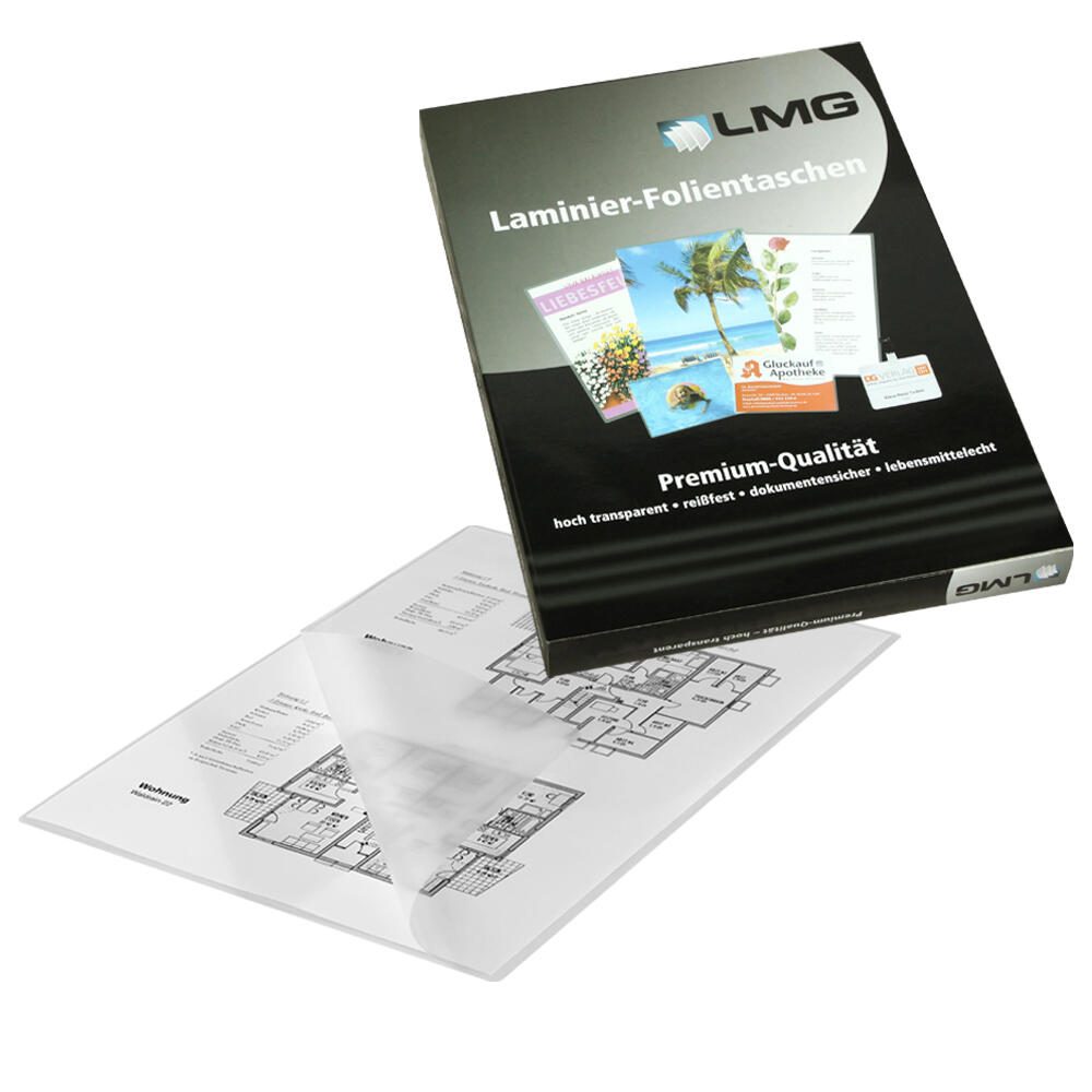 LMG Laminierfolien glänzend 250 mikron A4