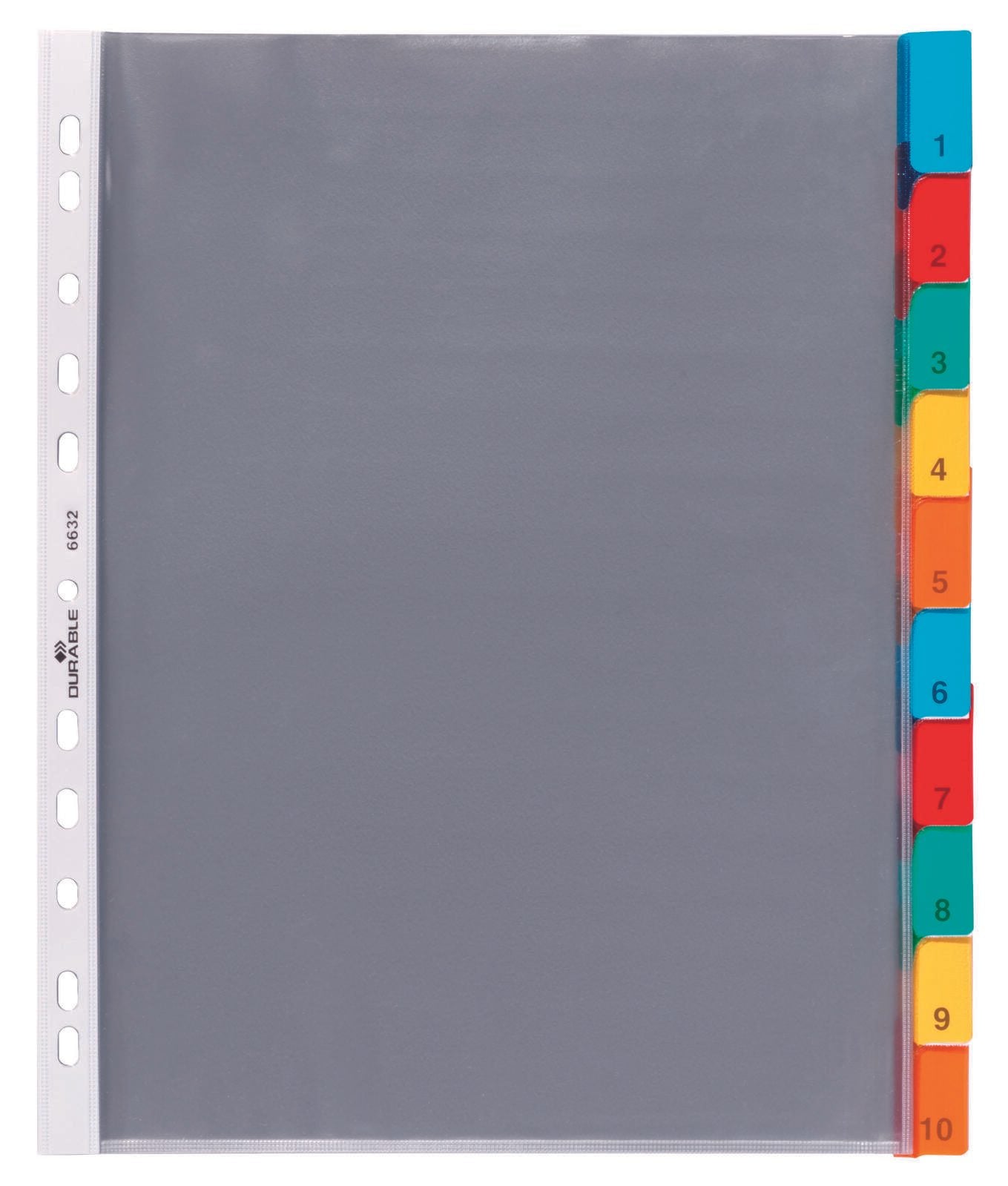 DURABLE Ordnerregister Vollformat, Überbreite blanko DIN A4