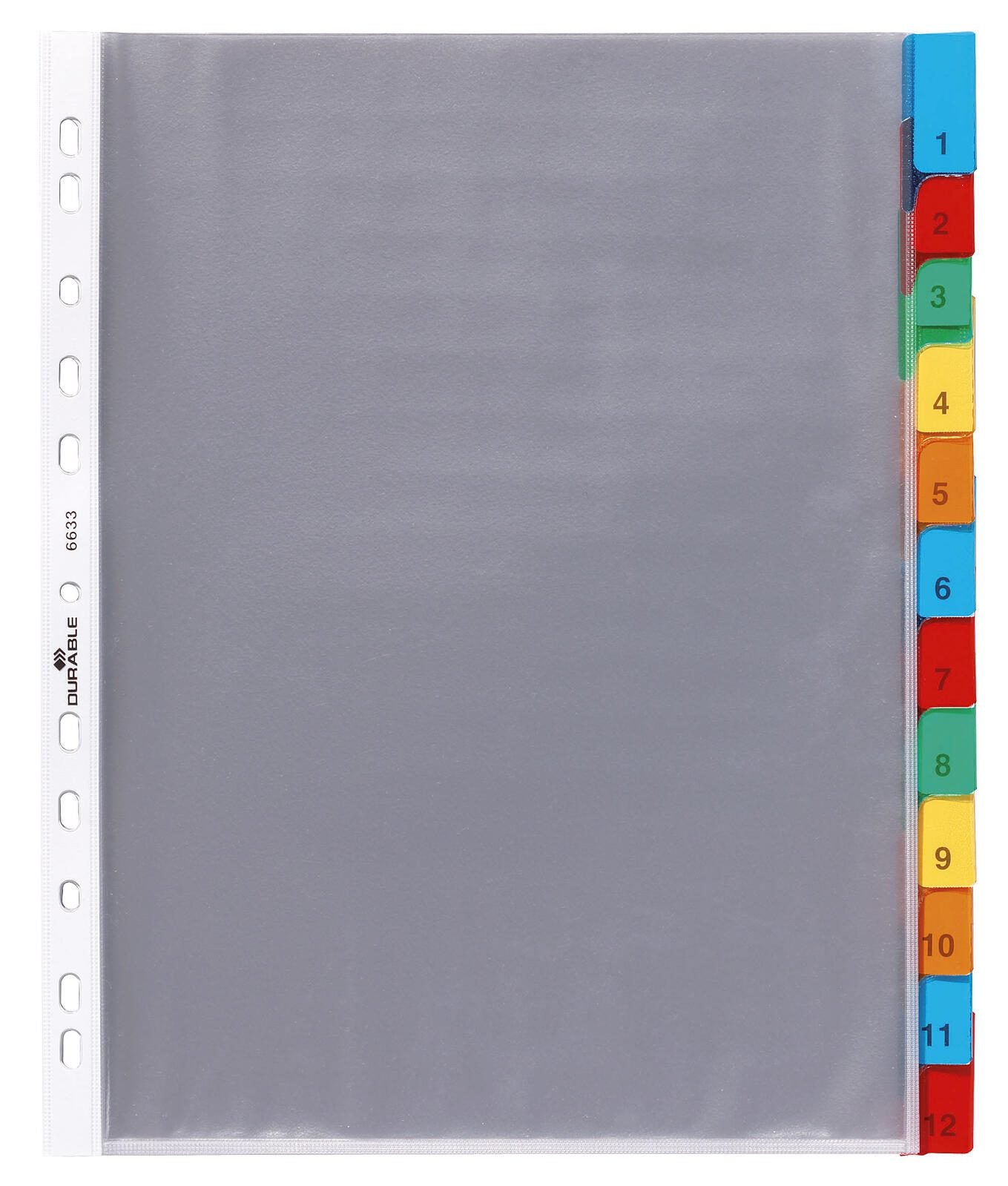 DURABLE Ordnerregister Vollformat, Überbreite blanko DIN A4