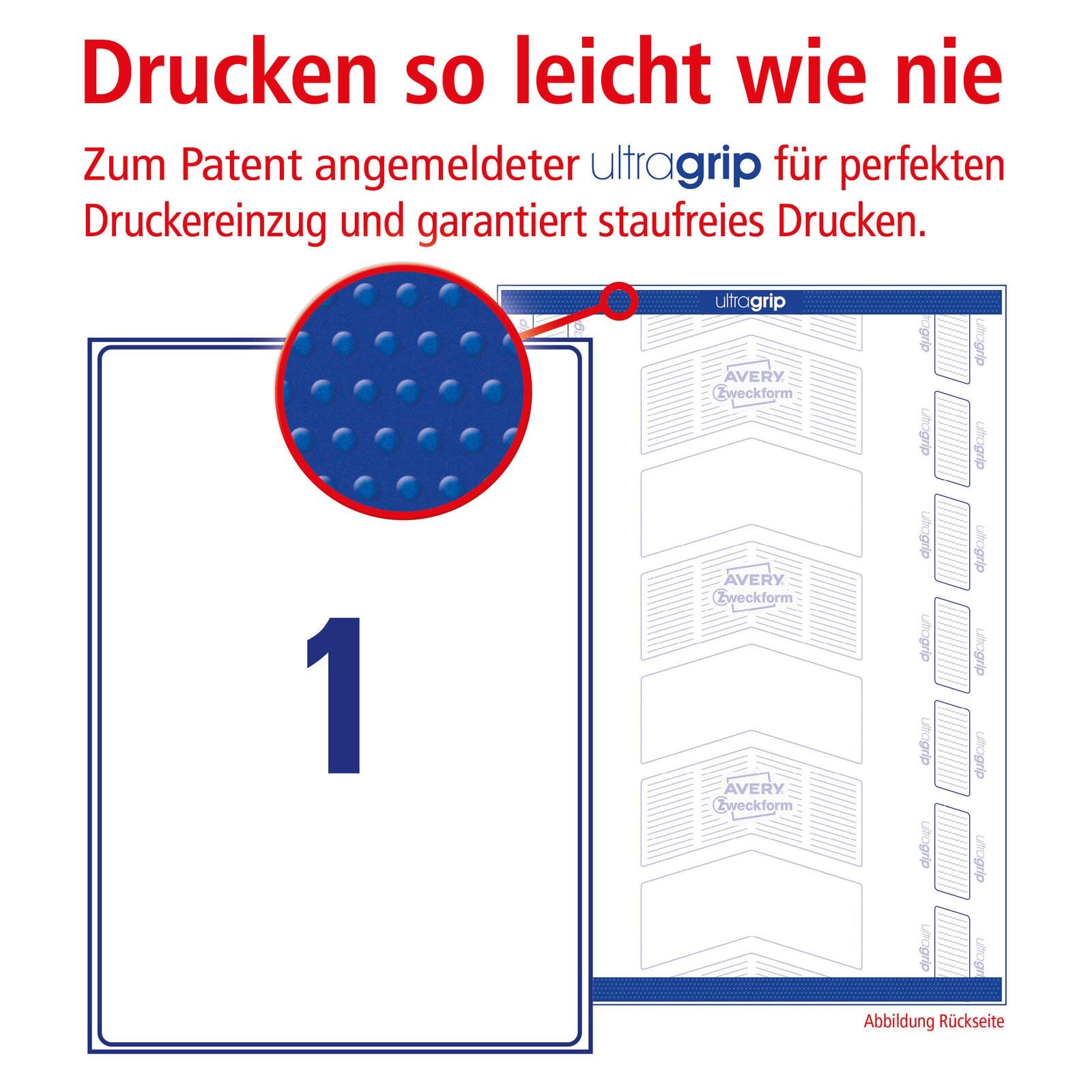 AVERY Zweckform Versandetiketten L7167-100 weiß 199,6 x 289,1 mm