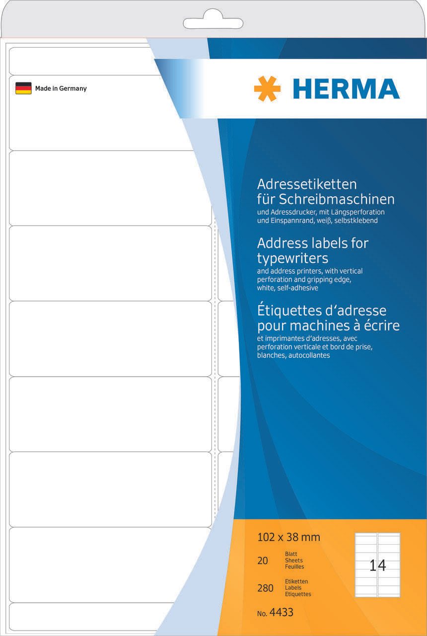 HERMA Adressetiketten 102,0 x 38,0 mm