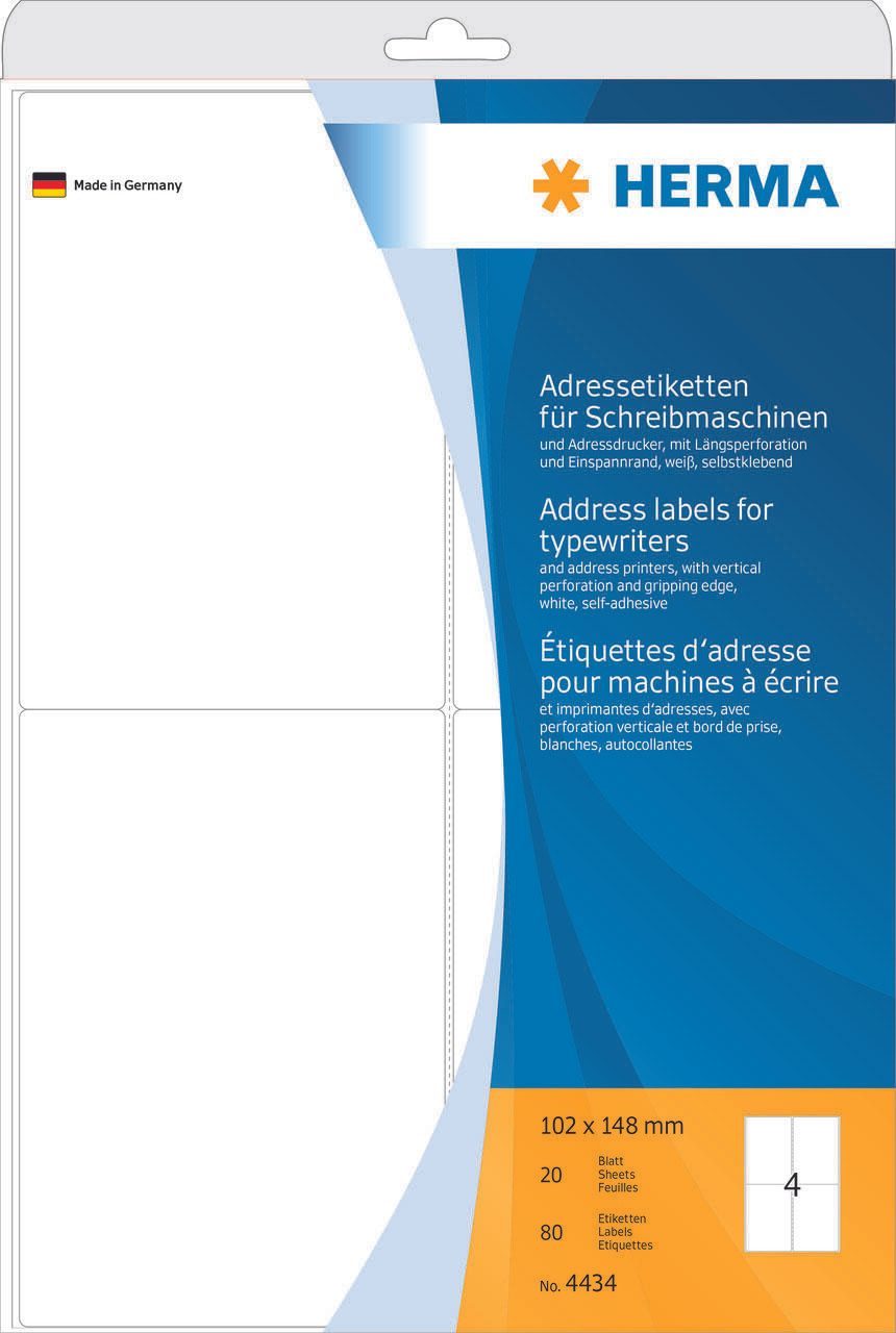 HERMA Adressetiketten 102,0 x 148,0 mm