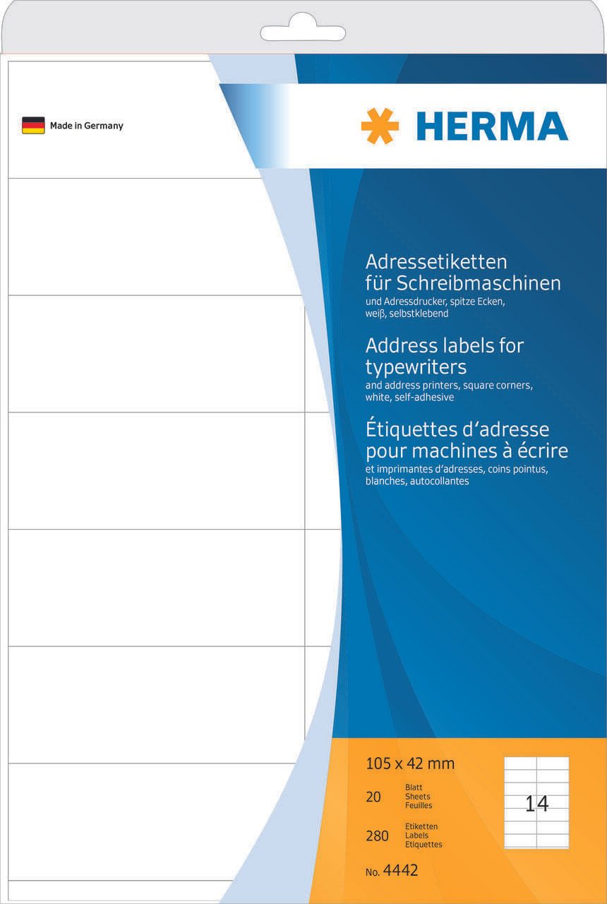 HERMA Adressetiketten 105,0 x 42,0 mm