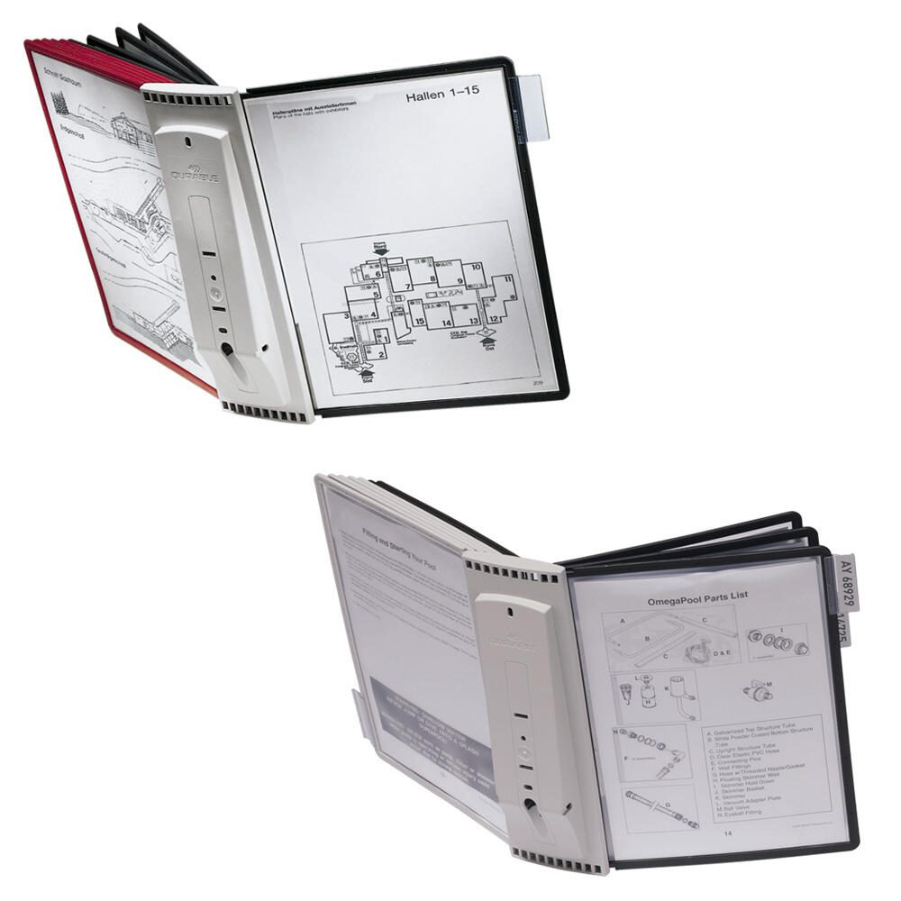 DURABLE SHERPA Display System Wall 10 Sichttafelsystem DIN A4