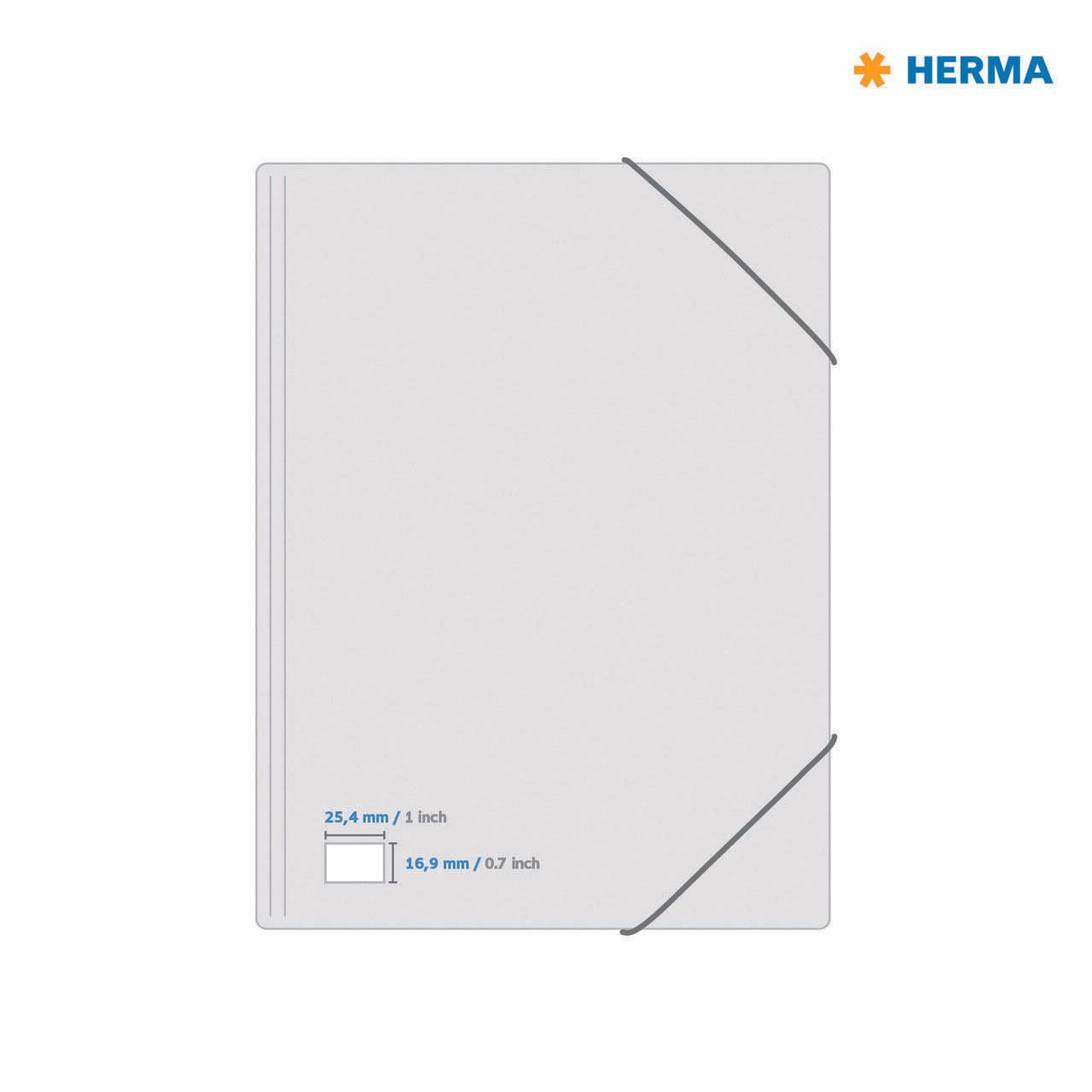 HERMA Etiketten 4334 weiß 25,4 x 16,9 mm