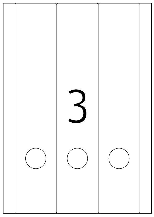 HERMA Ordneretiketten 59,0 x 297,0 mm weiß