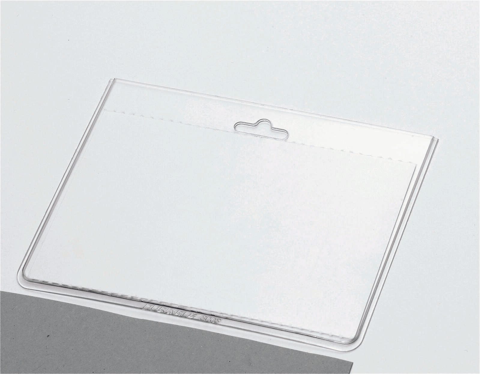 DURABLE Namensschilder transparent 9 cm x 6 cm