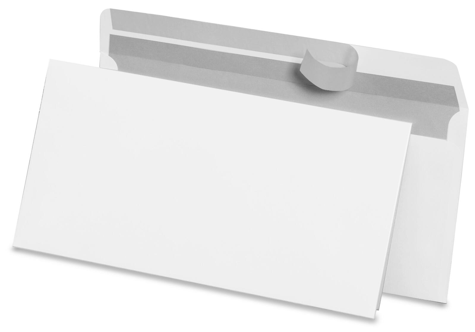 MAILmedia Briefumschläge DIN lang ohne Fenster haftklebend