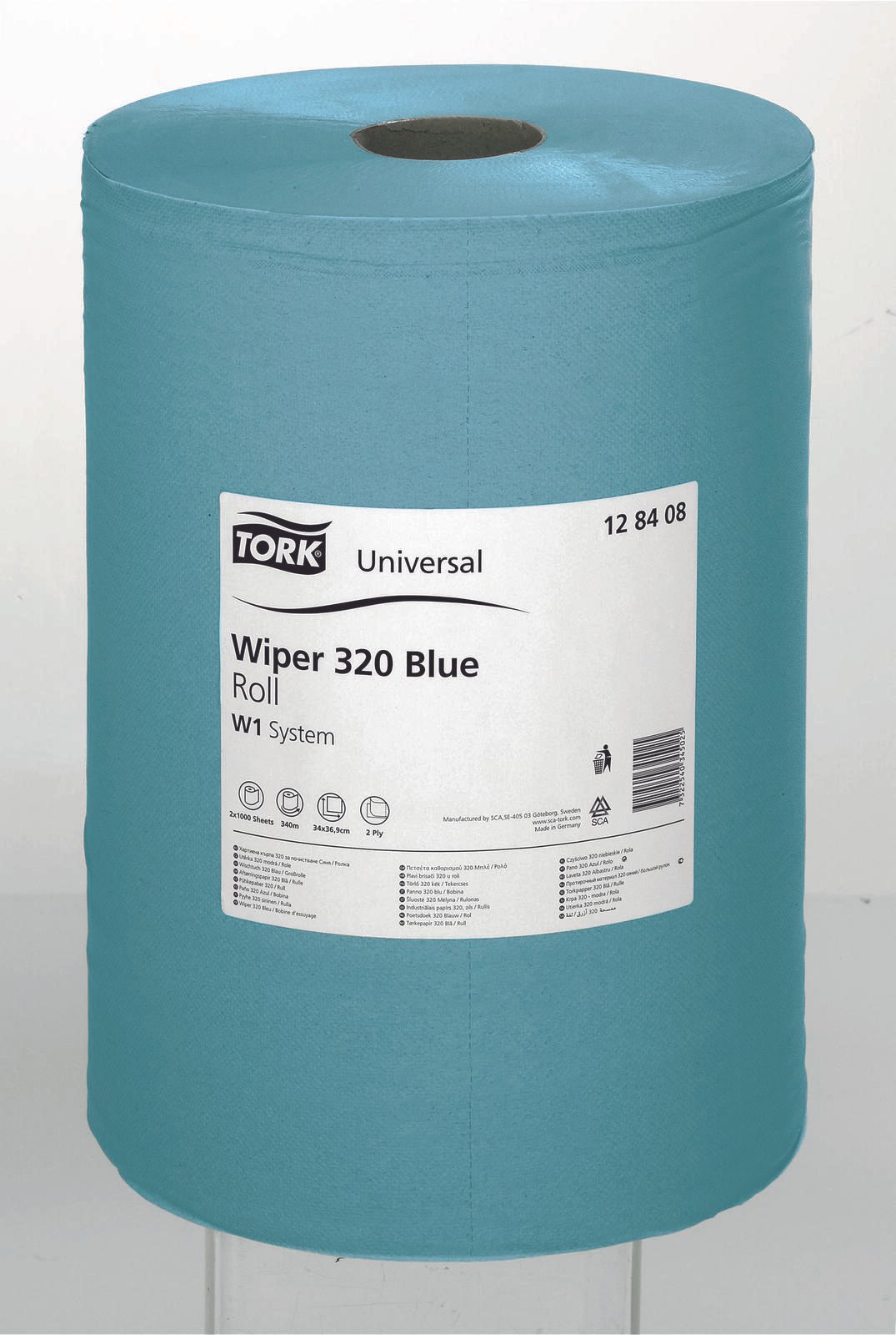 TORK Putztuchrollen 2-lagig blau