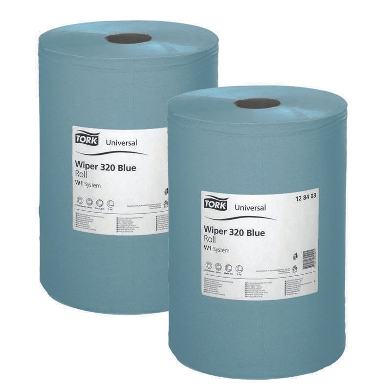 TORK Putztuchrollen 2-lagig blau