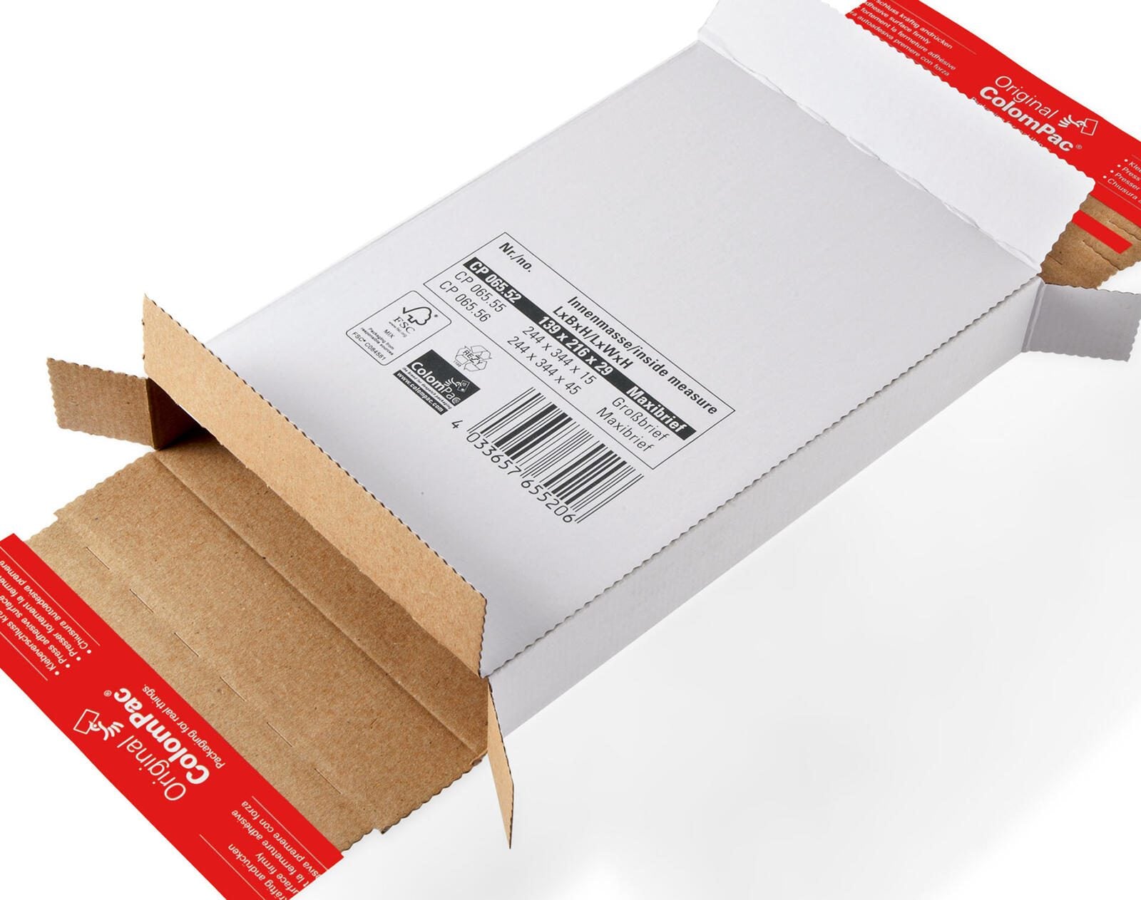 ColomPac® Versandkartons 34,4 x 24,4 x 1,5 cm