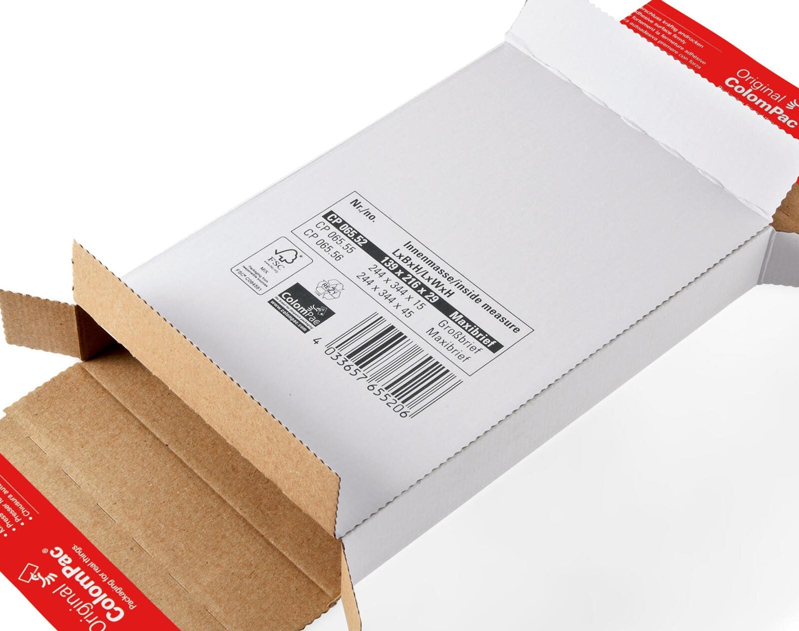 ColomPac® Versandkartons 34,4 x 24,4 x 1,5 cm