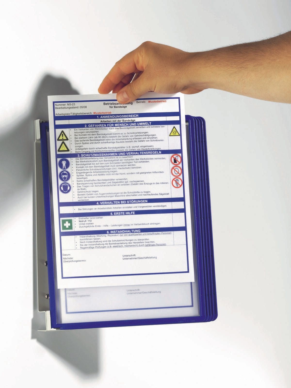 DURABLE VARIO® WALL Wand-Sichttafelsystem DIN A4
