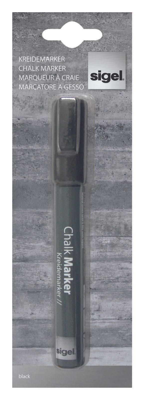 SIGEL Kreidemarker 1.0 - 5.0 mm Schwarz