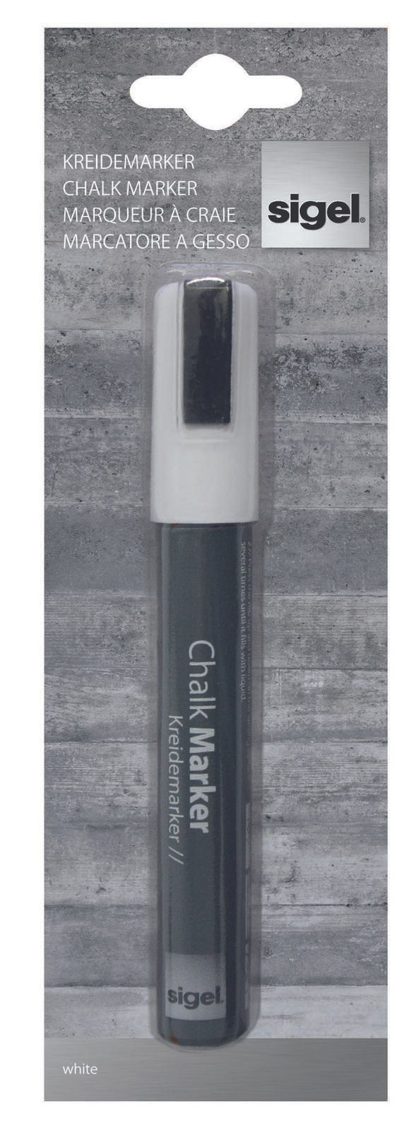SIGEL Kreidemarker 1.0 - 5.0 mm Weiß