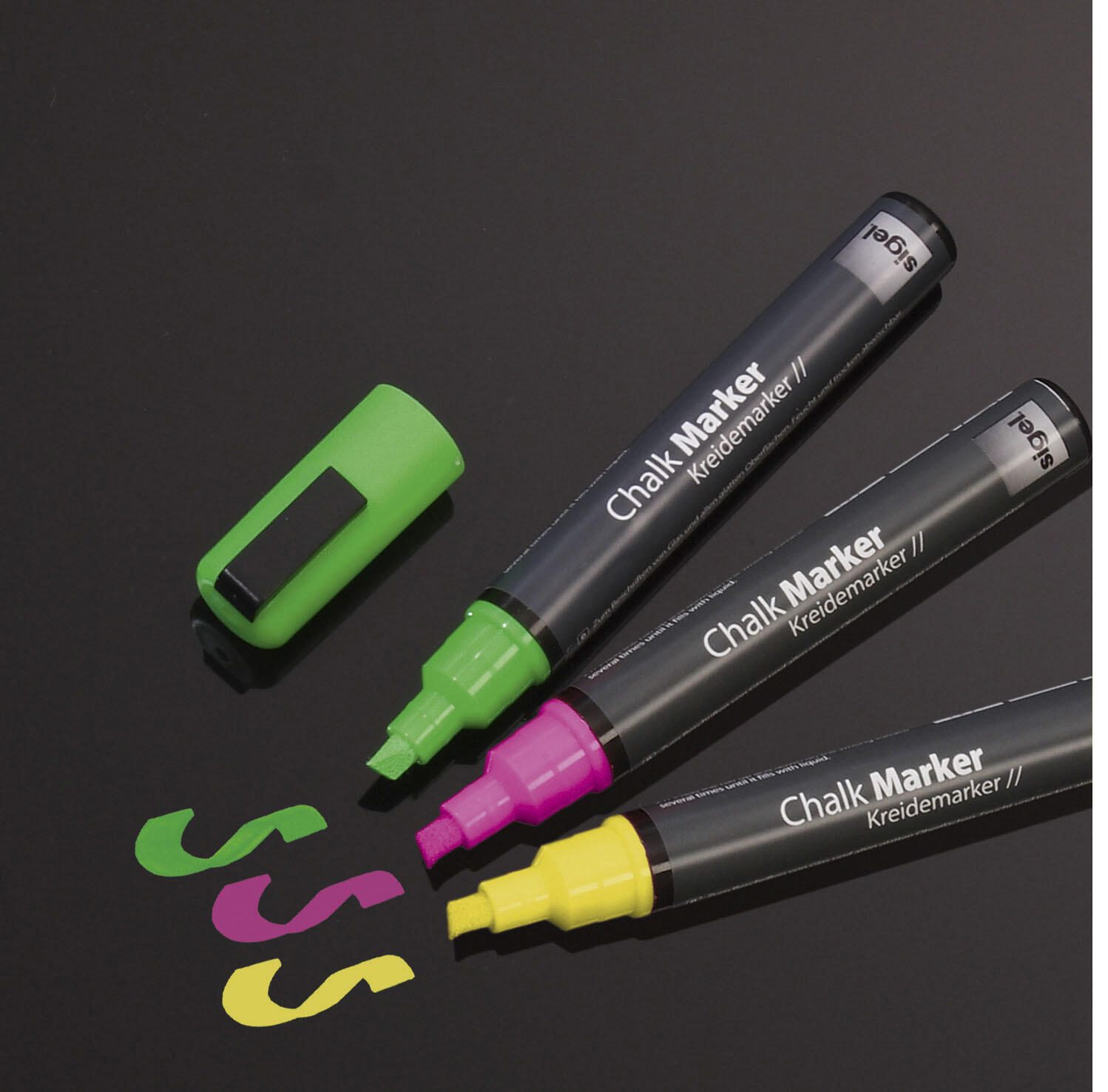 SIGEL Kreidemarker 1.0 - 5.0 mm Mehrfarbig