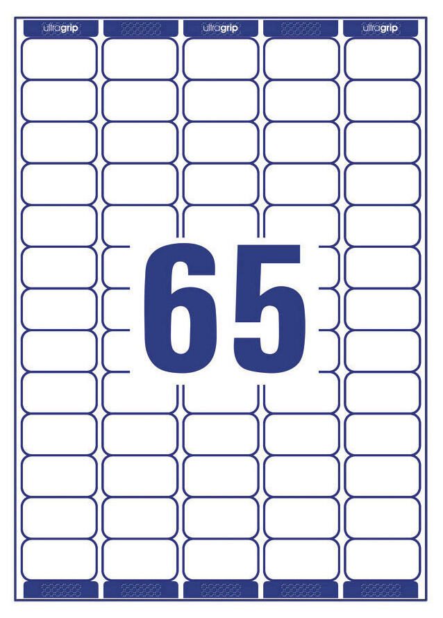 AVERY Zweckform Adressetiketten L7651-25 weiß 38,1 x 21,2 mm