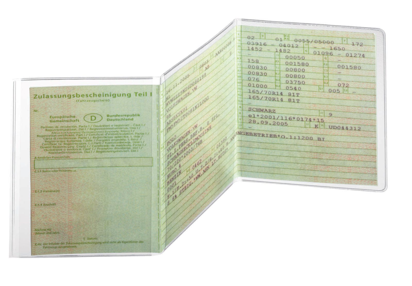 DURABLE Dokumentenhüllen 21,0 x 10,5 transparent