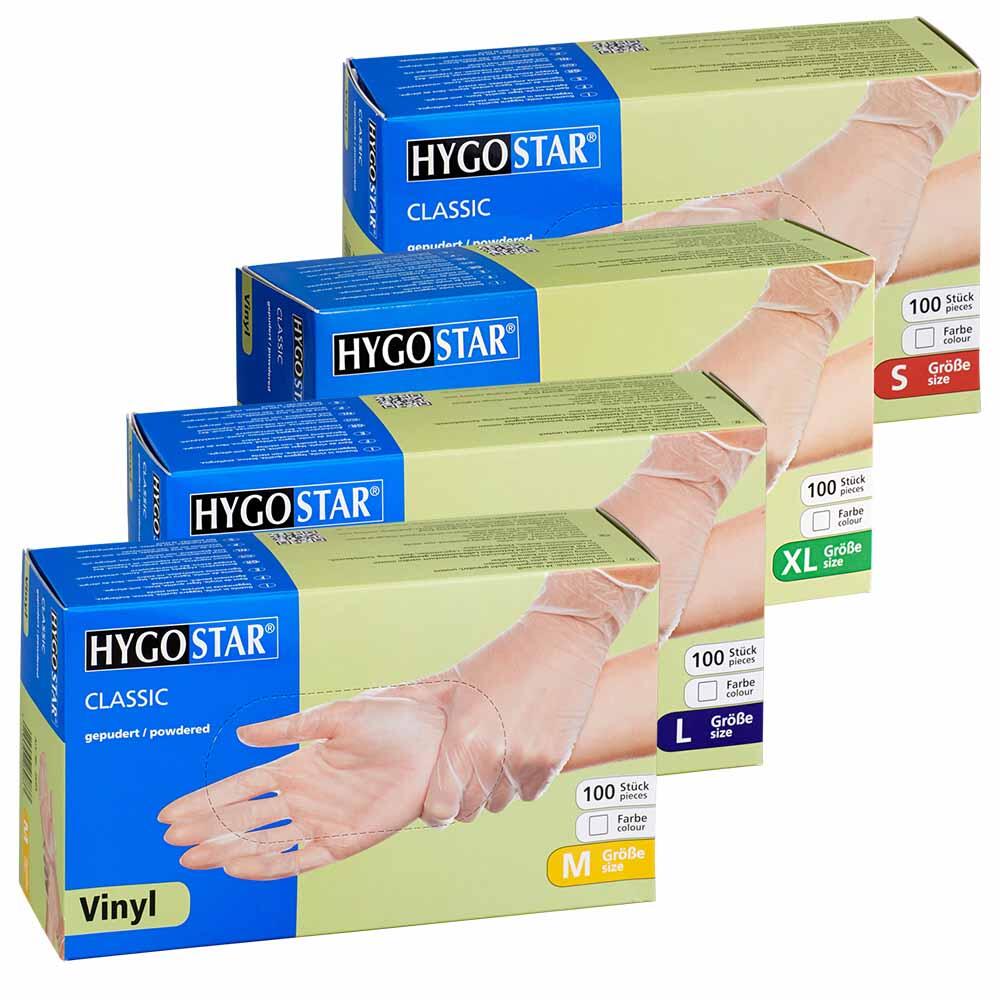 HYGOSTAR Einmalhandschuhe CLASSIC S weiß