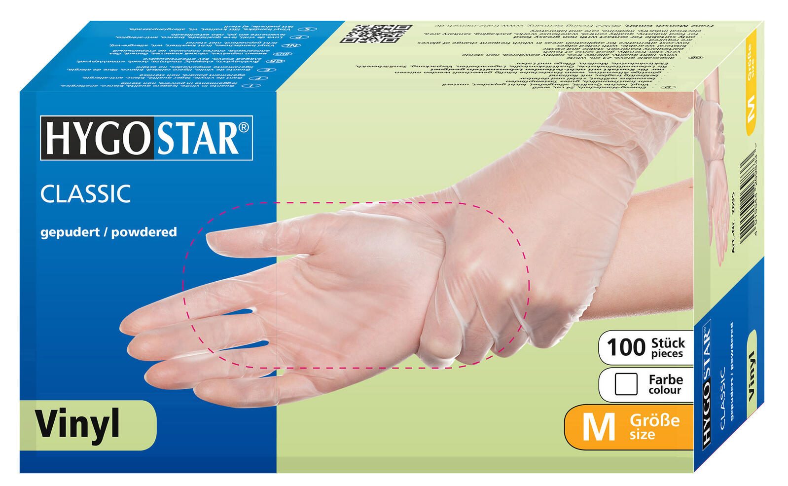 HYGOSTAR Einmalhandschuhe CLASSIC M weiß
