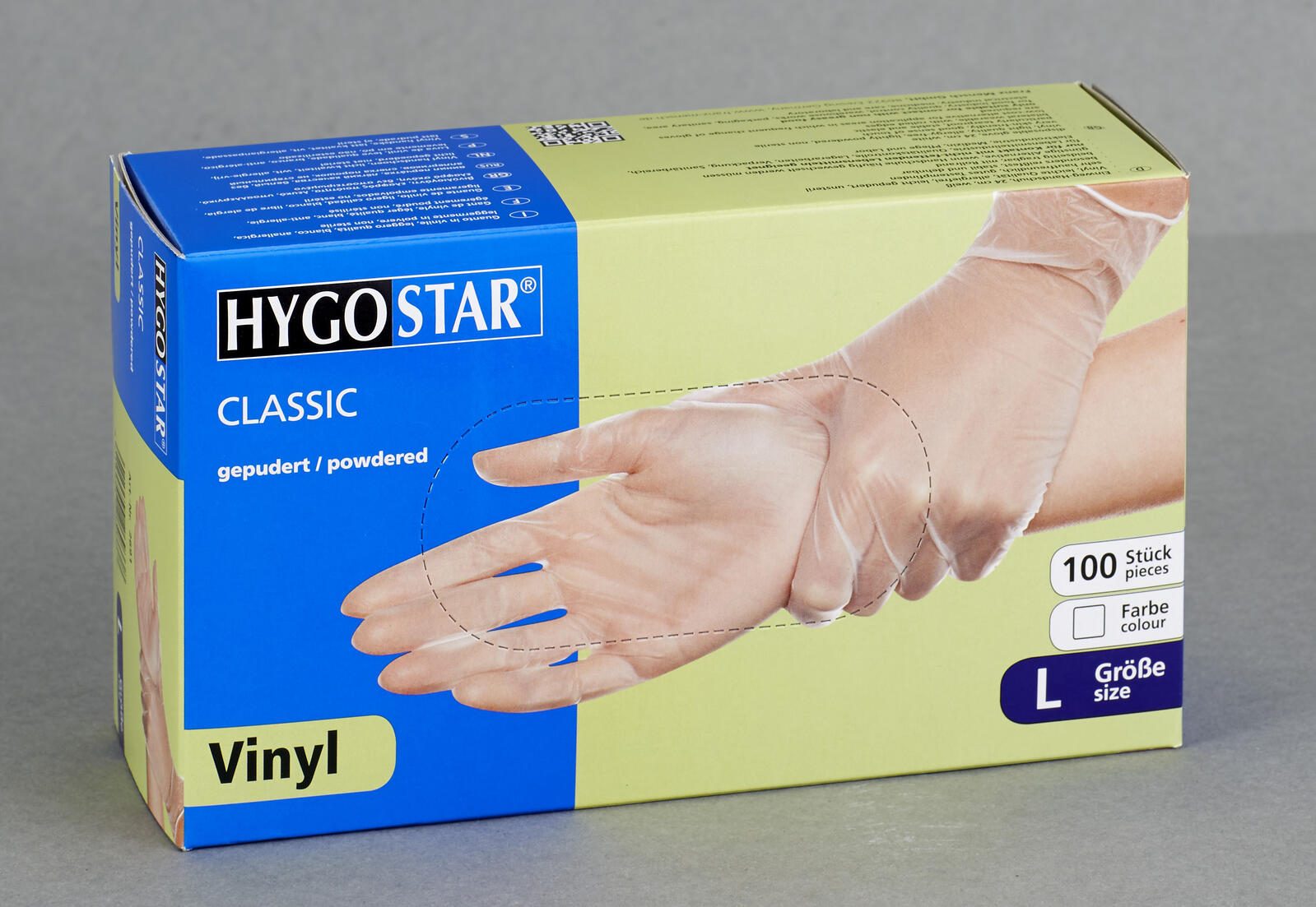 HYGOSTAR Einmalhandschuhe CLASSIC L weiß