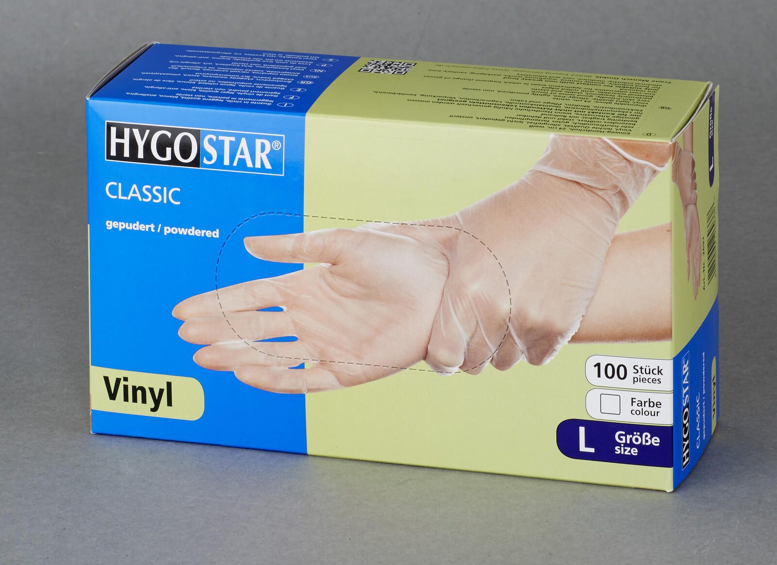 HYGOSTAR Einmalhandschuhe CLASSIC L weiß