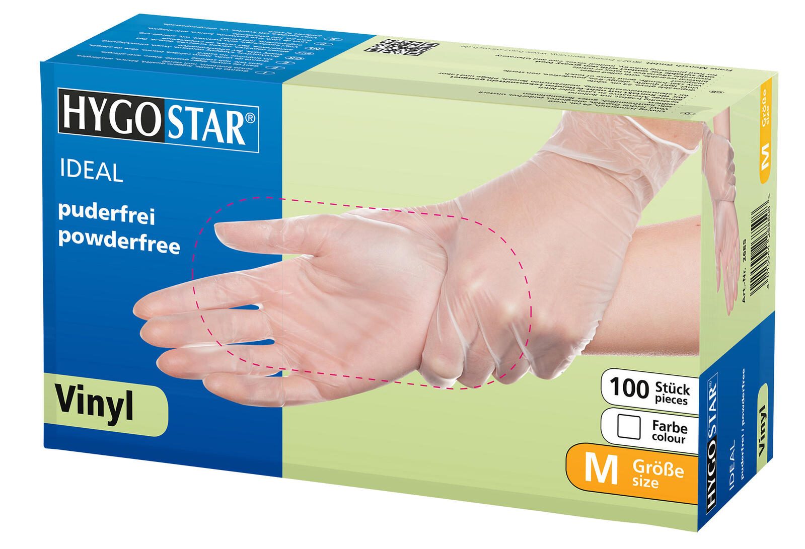 HYGOSTAR Einmalhandschuhe IDEAL M transparent