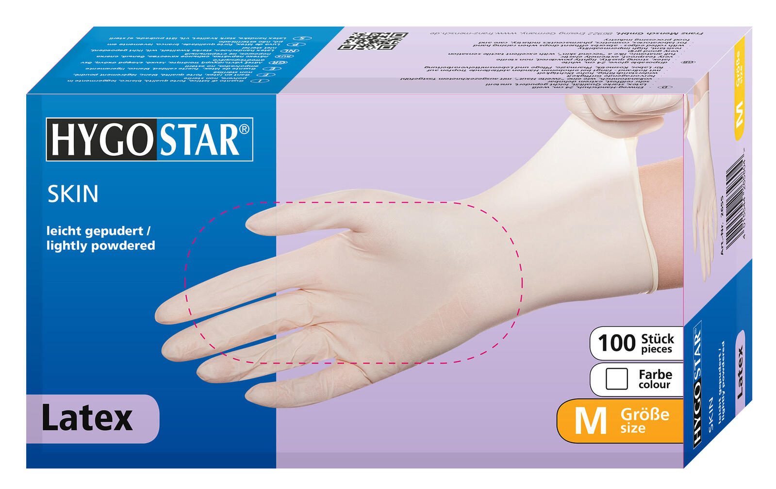 HYGOSTAR Einmalhandschuhe SKIN M weiß