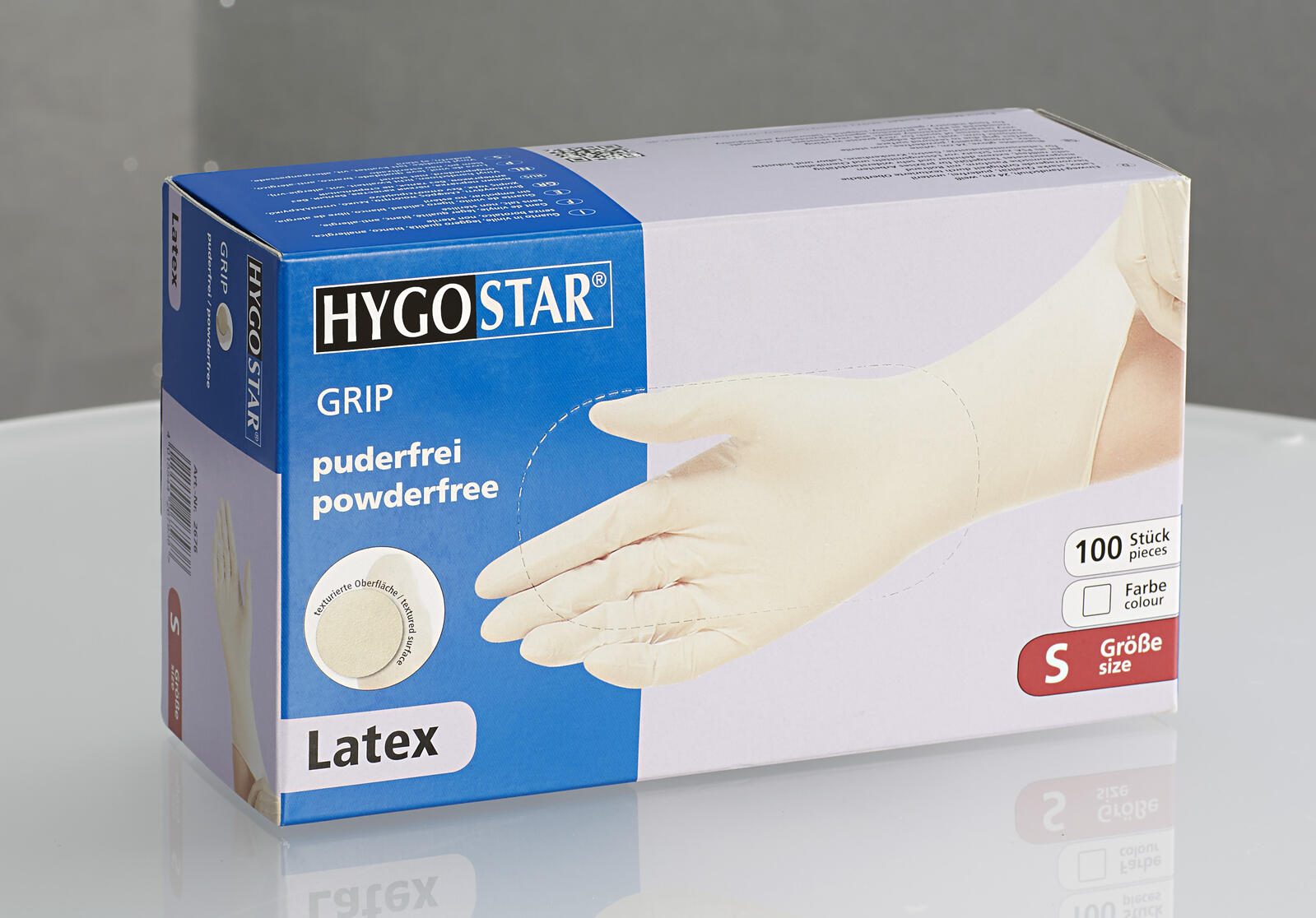 HYGOSTAR Einmalhandschuhe GRIP S weiß