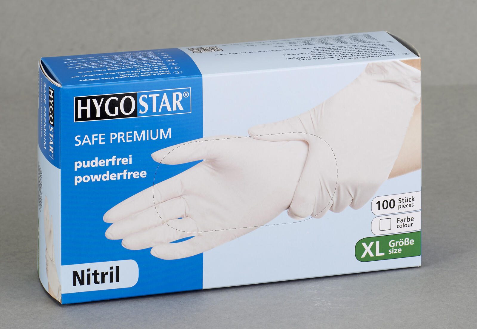 HYGOSTAR Einmalhandschuhe SAFE PREMIUM XL weiß