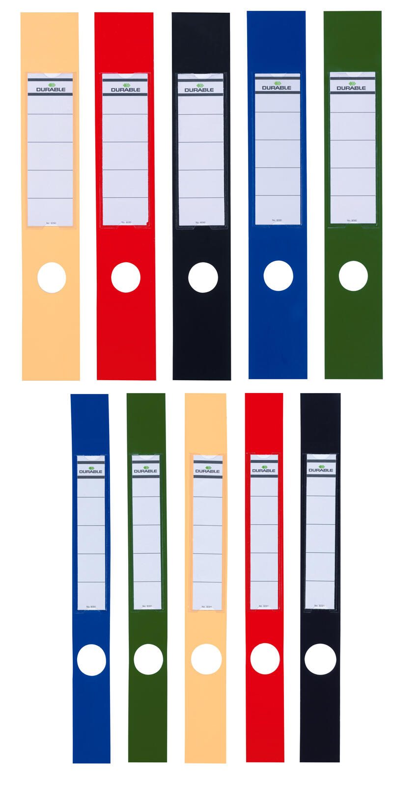 DURABLE ORDOFIX® Ordneretiketten für 5 cm Rückenbreite 27,0 x 390,0 mm