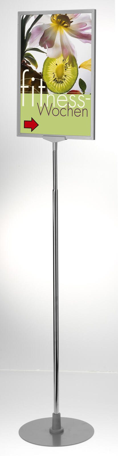 LMG Exclusiv Infoständer A3 1-Fach silber