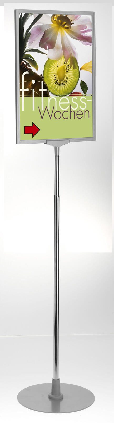 LMG Exclusiv Infoständer A3 1-Fach silber