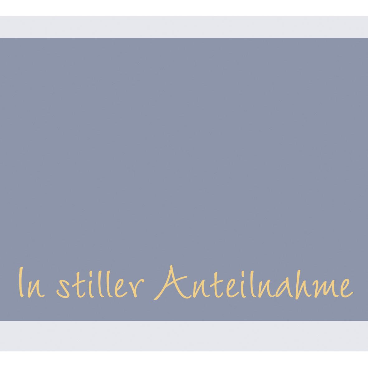 SIGEL Trauerkarten Margerite DIN lang