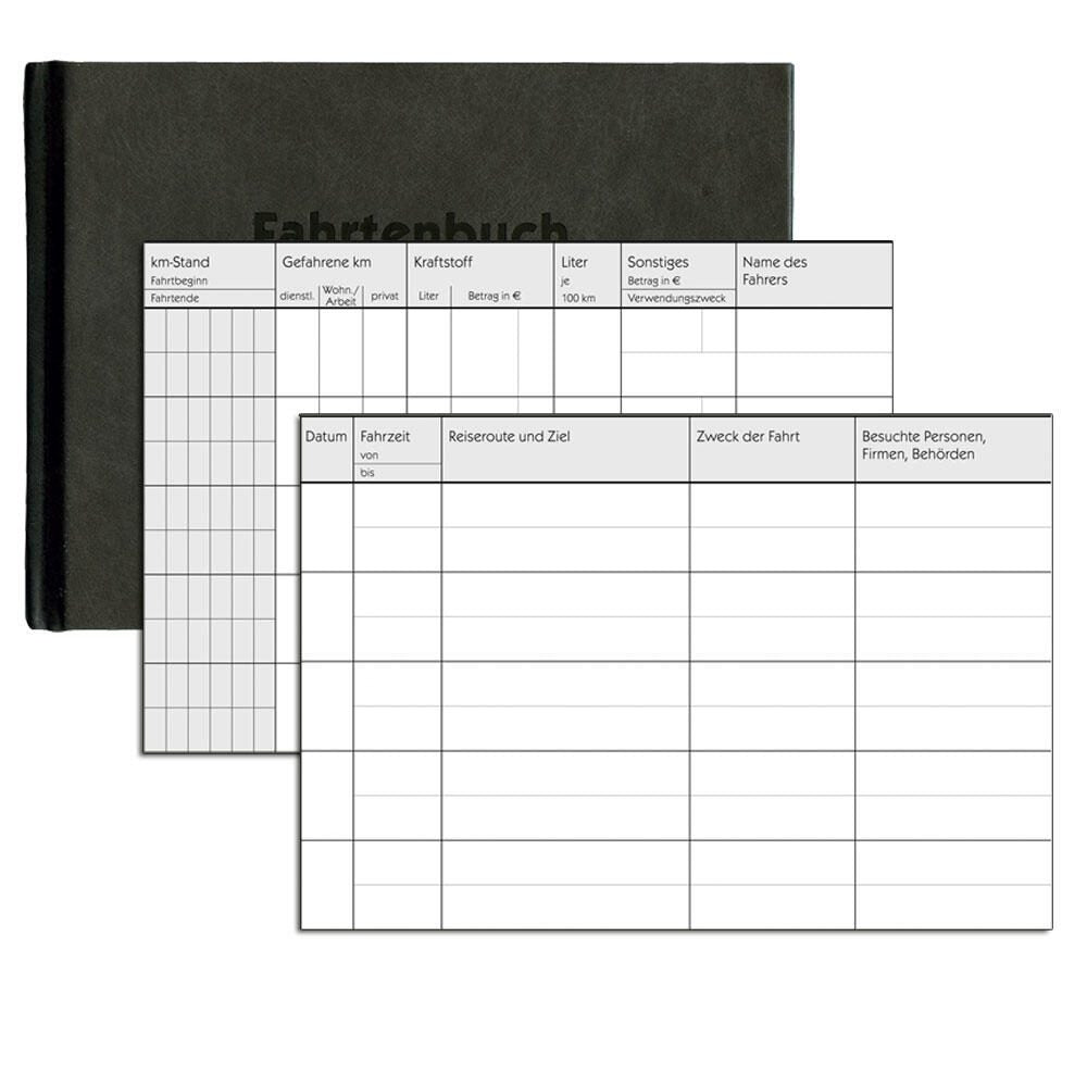 AVERY Zweckform Formularbuch Fahrtenbuch, Pkw mit Kraftstoffverbrauch DIN A6 quer 1x 48 Seiten